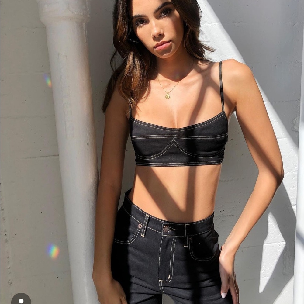 Are you am I denim bra top